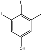 4-氟-3-碘-5-甲基苯酚, 2384897-87-2, 结构式