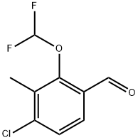 4-Chloro-2-(difluoromethoxy)-3-methylbenzaldehyde Structure