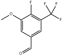 4-Fluoro-3-methoxy-5-(trifluoromethyl)benzaldehyde Structure
