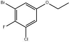 1-bromo-3-chloro-5-ethoxy-2-fluorobenzene Struktur