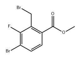 methyl 4-bromo-2-(bromomethyl)-3-fluorobenzoate,2385646-08-0,结构式