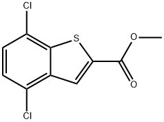 methyl 4,7-dichlorobenzo[b]thiophene-2-carboxylate Struktur