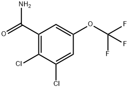 2,3-Dichloro-5-(trifluoromethoxy)benzamide 结构式