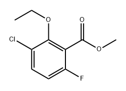 Methyl 3-chloro-2-ethoxy-6-fluorobenzoate Structure