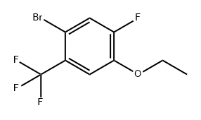 1-溴-4-乙氧基-5-氟-2-(三氟甲基)苯, 2385897-94-7, 结构式