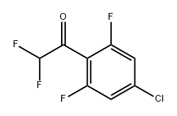 1-(4-氯-2,6-二氟苯基)-2,2-二氟乙酮 结构式