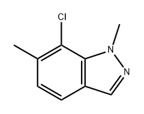 7-氯-1,6-二甲基-1H-吲唑 结构式