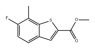methyl 6-fluoro-7-methylbenzo[b]thiophene-2-carboxylate Structure