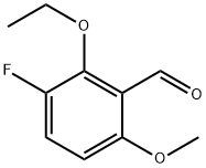 2-Ethoxy-3-fluoro-6-methoxybenzaldehyde Structure