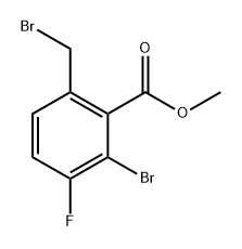 methyl 2-bromo-6-(bromomethyl)-3-fluorobenzoate Structure