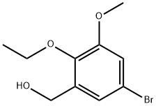 (5-Bromo-2-ethoxy-3-methoxyphenyl)methanol Structure