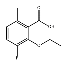 2-Ethoxy-3-fluoro-6-methylbenzoic acid 结构式