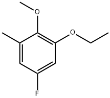 1-Ethoxy-5-fluoro-2-methoxy-3-methylbenzene 结构式