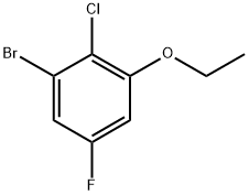 1-Bromo-2-chloro-3-ethoxy-5-fluorobenzene Struktur