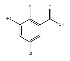 5-chloro-2-fluoro-3-hydroxybenzoic acid 结构式