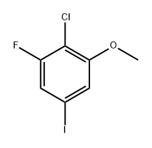 2-Chloro-1-fluoro-5-iodo-3-methoxybenzene Structure
