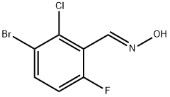 (E)-3-bromo-2-chloro-6-fluorobenzaldehyde oxime Struktur