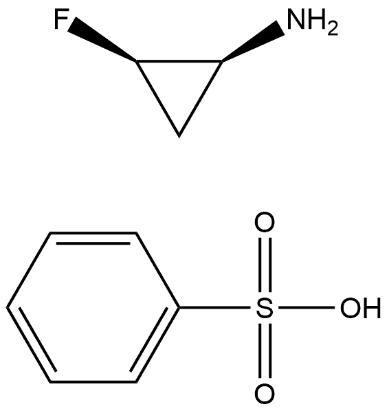 Cyclopropanamine, 2-fluoro-, (1S,2R)-, compd. with benzenesulfonate (1:1) Struktur
