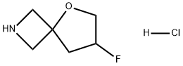 5-Oxa-2-azaspiro[3.4]octane, 7-fluoro-, hydrochloride (1:1) Structure