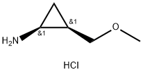 Cyclopropanamine, 2-(methoxymethyl)-, hydrochloride (1:1), (1R,2S)-rel- Struktur