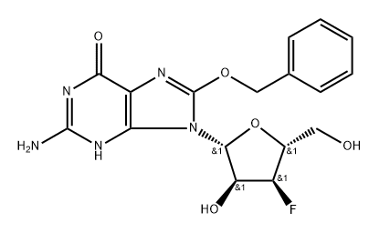 8-Benzyloxy-3'-deoxy-3'-fluoroguanosine Structure