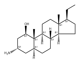 3α-Amino-5α-pregnan-1β-ol Structure