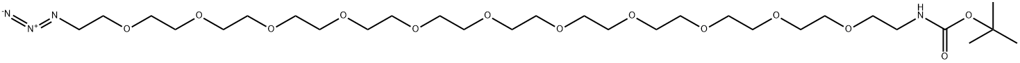 BocNH-PEG11-CH2CH2N3
 化学構造式