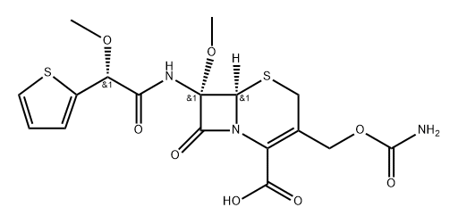 头孢西丁杂质E(双甲氧基化杂质) 结构式