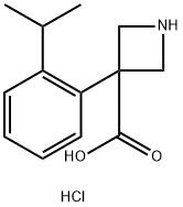 3-Azetidinecarboxylic acid, 3-[2-(1-methylethyl)phenyl]-, hydrochloride (1:1) Struktur