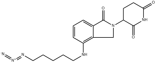 2,6-Piperidinedione, 3-[4-[(5-azidopentyl)amino]-1,3-dihydro-1-oxo-2H-isoindol-2-yl]- Structure
