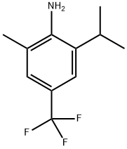 2-Isopropyl-6-methyl-4-(trifluoromethyl)aniline Structure