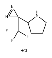 2-[3-(trifluoromethyl)-3H-diazirin-3-yl]pyrrolidine hydrochloride Structure