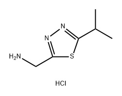 1,3,4-Thiadiazole-2-methanamine, 5-(1-methylethyl)-, hydrochloride (1:2) Struktur