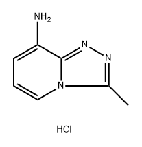 3-methyl-[1,2,4]triazolo[4,3-a]pyridin-8-amine hydrochloride 结构式