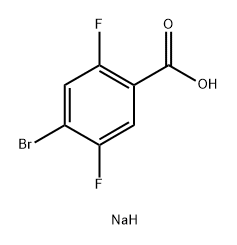 Sodium 4-Bromo-2,5-difluorobenzoate 结构式