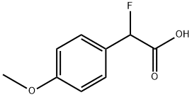 Benzeneacetic acid, α-fluoro-4-methoxy- Structure