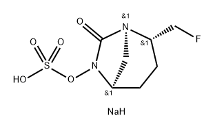 sodium (2S,5R)-2-(fluoromethyl)-7-oxo-1,6-diazabicyclo[3.2.1]octan-6-yl sulfate Structure