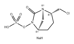 sodium (2S,5R)-2-(chloromethyl)-7-oxo-1,6-diazabicyclo[3.2.1]octan-6-yl sulfate Structure