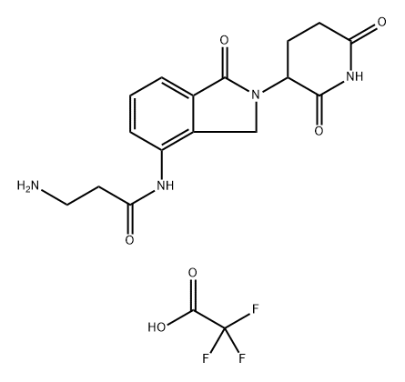 3-amino-N-[2-(2,6-dioxo-3-piperidinyl)-2,3-dihydro-1-oxo-1H-isoindol-4-yl]-Propanamide, hydrochloride Structure