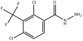 2,4-Dichloro-3-(trifluoromethyl)benzoic acid hydrazide Structure