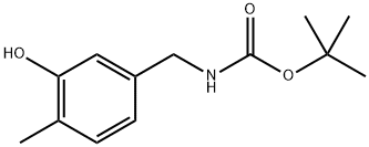 (3-羟基-4-甲基苄基)氨基甲酸叔丁酯, 2413898-08-3, 结构式
