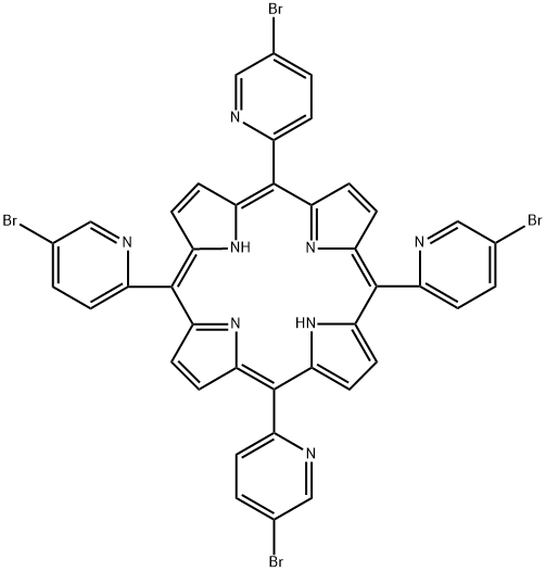 5,10,15,20-四(5-溴吡啶-2-基)卟啉, 2414050-99-8, 结构式