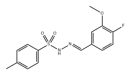 N'-(4-fluoro-3-methoxybenzylidene)-4-methylbenzenesulfonohydrazide Structure