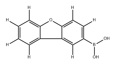 Boronic acid, B-(2-dibenzofuranyl-1,3,4,6,7,8,9-d7)-,2415171-85-4,结构式