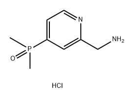 2-Pyridinemethanamine, 4-(dimethylphosphinyl)-, hydrochloride (1:2) Structure