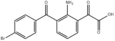 Benzeneacetic acid, 2-amino-3-(4-bromobenzoyl)-α-oxo- Struktur