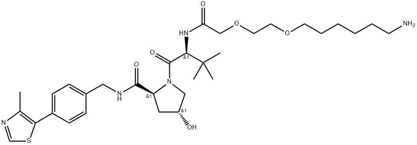(S,R,S)-AHPC-2-2-6-氨基, 2421187-85-9, 结构式