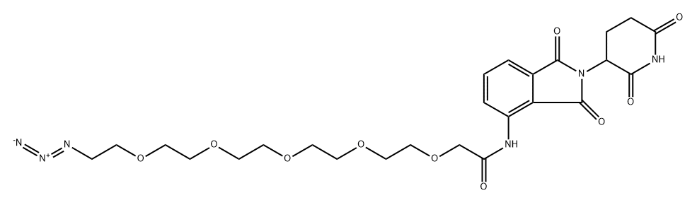 Pomalidomide-PEG5-N3,2421217-02-7,结构式
