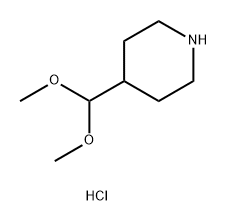 Piperidine, 4-(dimethoxymethyl)-, hydrochloride (1:1) Structure