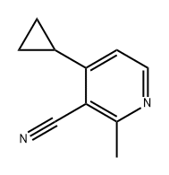 4-cyclopropyl-2-methylnicotinonitrile Structure